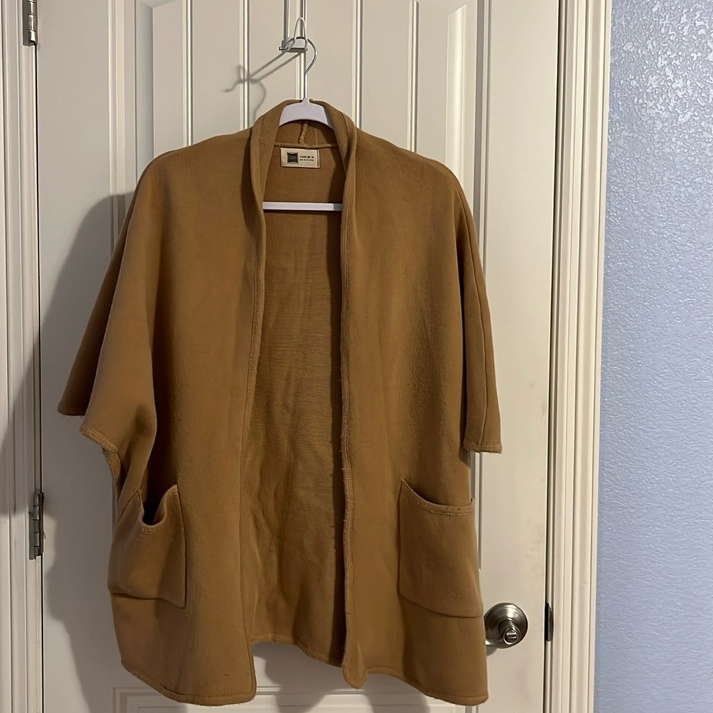 Look by M New York size medium. Caramel color, oversize cardigan.